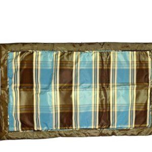 2 K Pillowcases Luxury Pair Faux Silk Shams Plaid